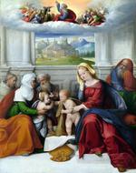 欧洲12-19世纪油画六_GAROFALO - The Holy Family with Saints
